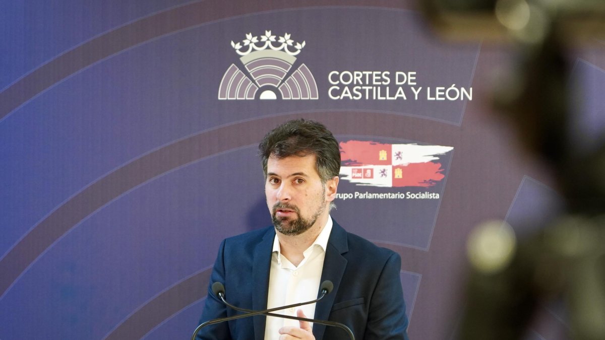 Luis Tudanca, secretario general del PSOECyL y portavoz del Grupo Parlamentario Socialista.