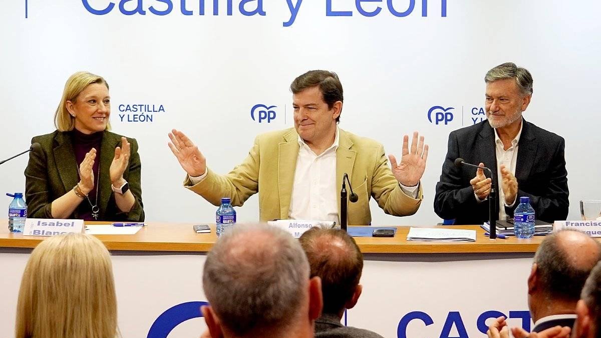 El presidente del Partido Popular de Castilla y León, Alfonso Fernández Mañueco, clausura la Junta Directiva Autonómica del PPCyL. ICAL
