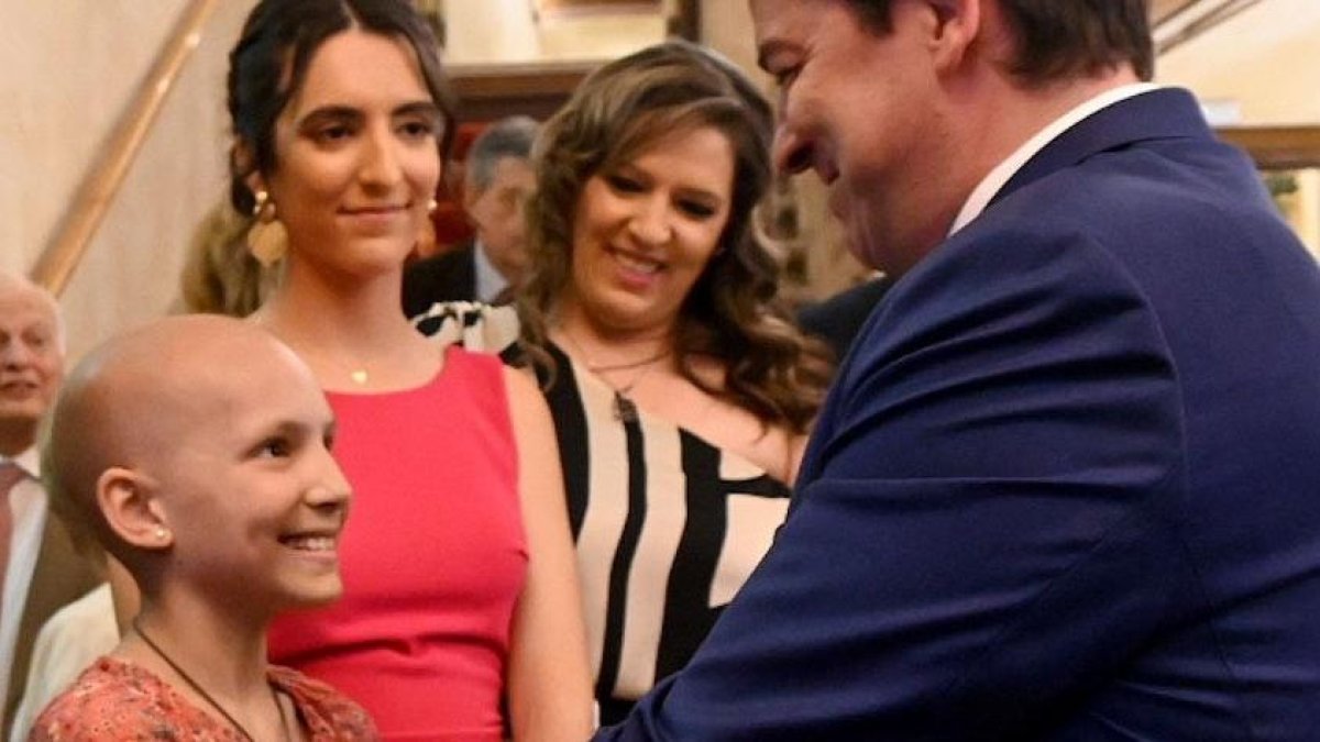 María Caamaño junto a Alfonso Fernández Mañueco