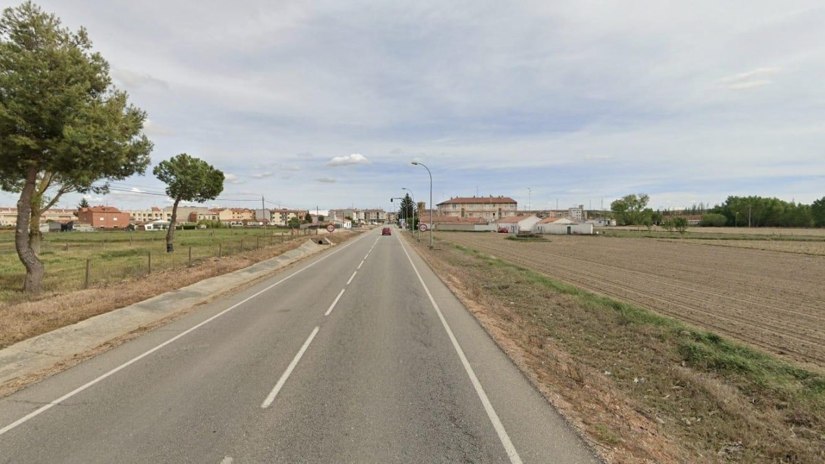 SA-300 en Villamayor, Salamanca, donde tuvo lugar el siniestro.