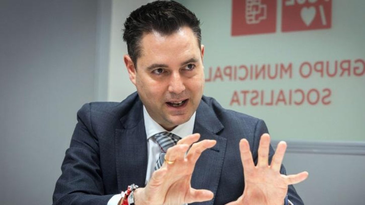 Daniel de la Rosa, durante la entrevista