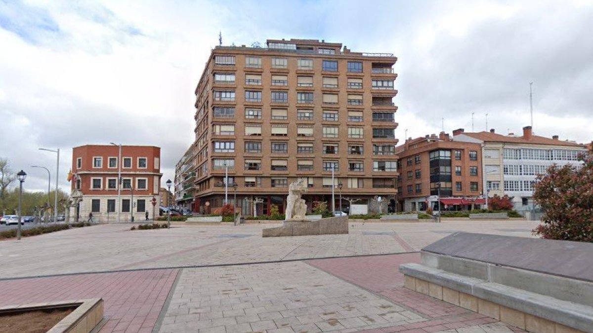 Plaza de Pío XII de Palencia.