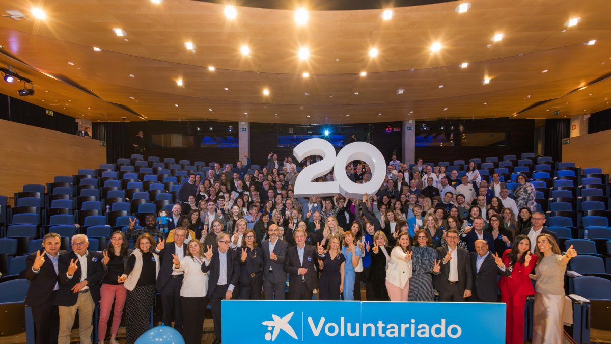 Celebración del 20 aniversario del 'Voluntariado CaixaBank'
