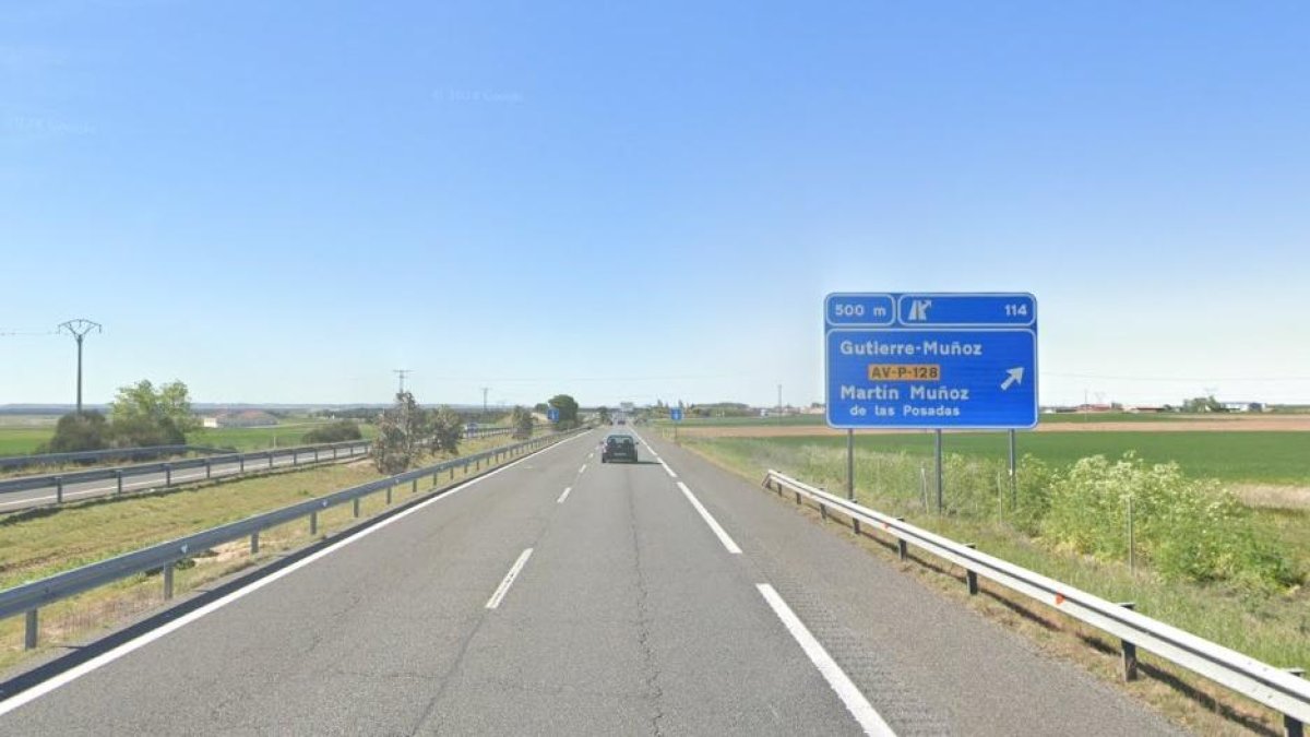 Autovía A-6 en la provincia de Ávila, imagen de archivo.