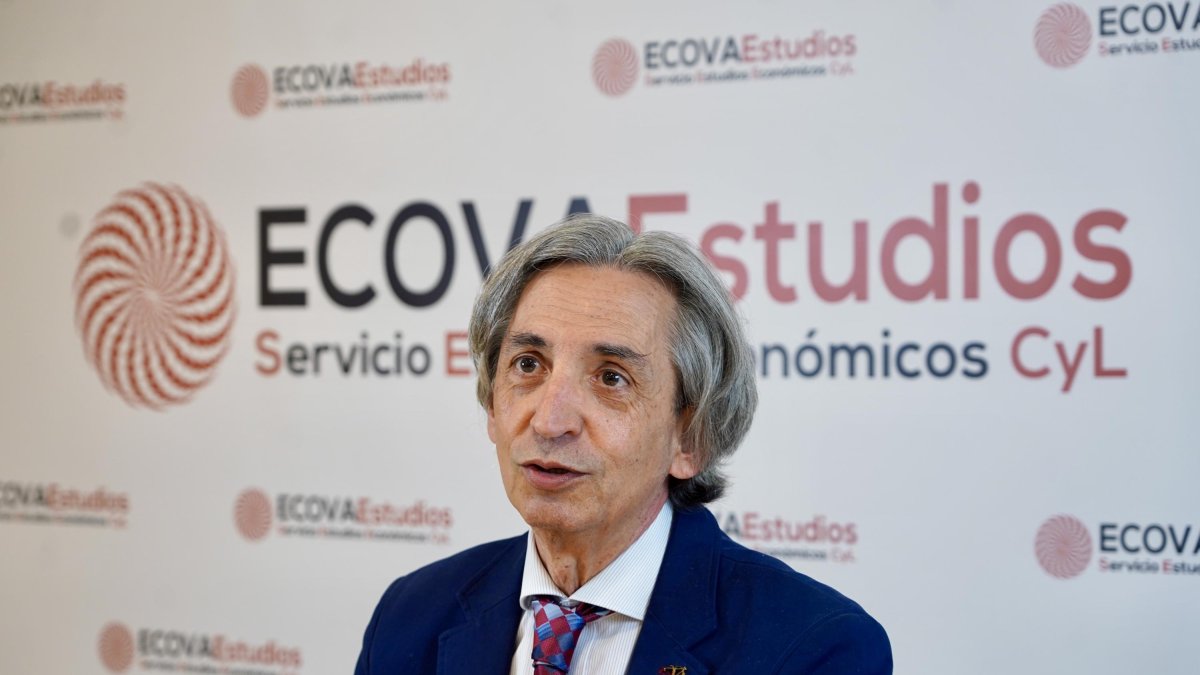El presidente del Colegio de Economistas de Valladolid, Palencia y Zamora (Ecova), Juan Carlos de Margarida