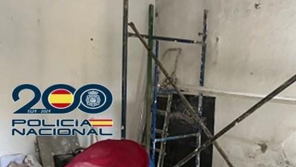 Imagen de la obra donde trabajaban las personas extranjeras