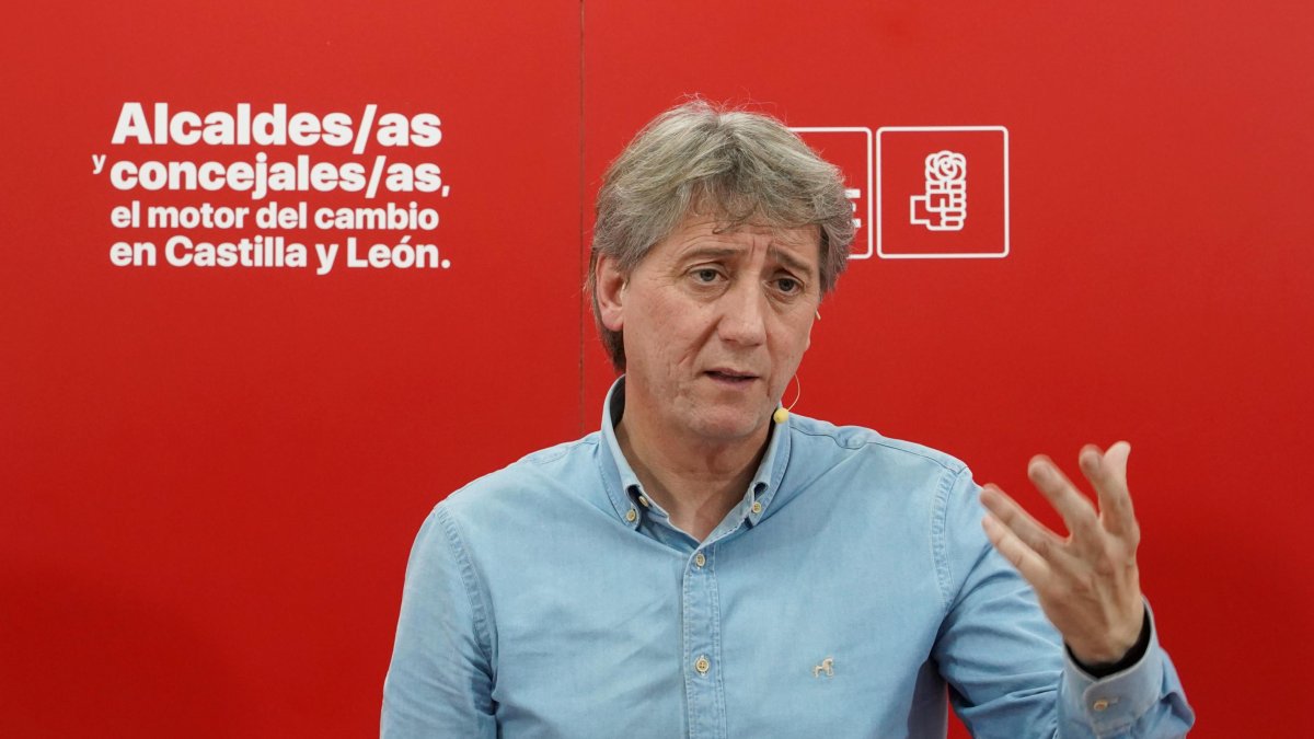 El secretario general del PSOE de Castilla y León, Carlos Martínez, en una imagen de archivo.