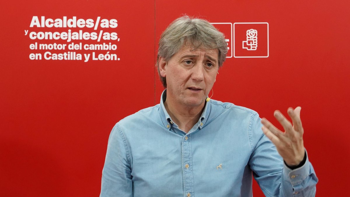 El secretario general del PSOE de Castilla y León, Carlos Martínez, en una imagen de archivo.