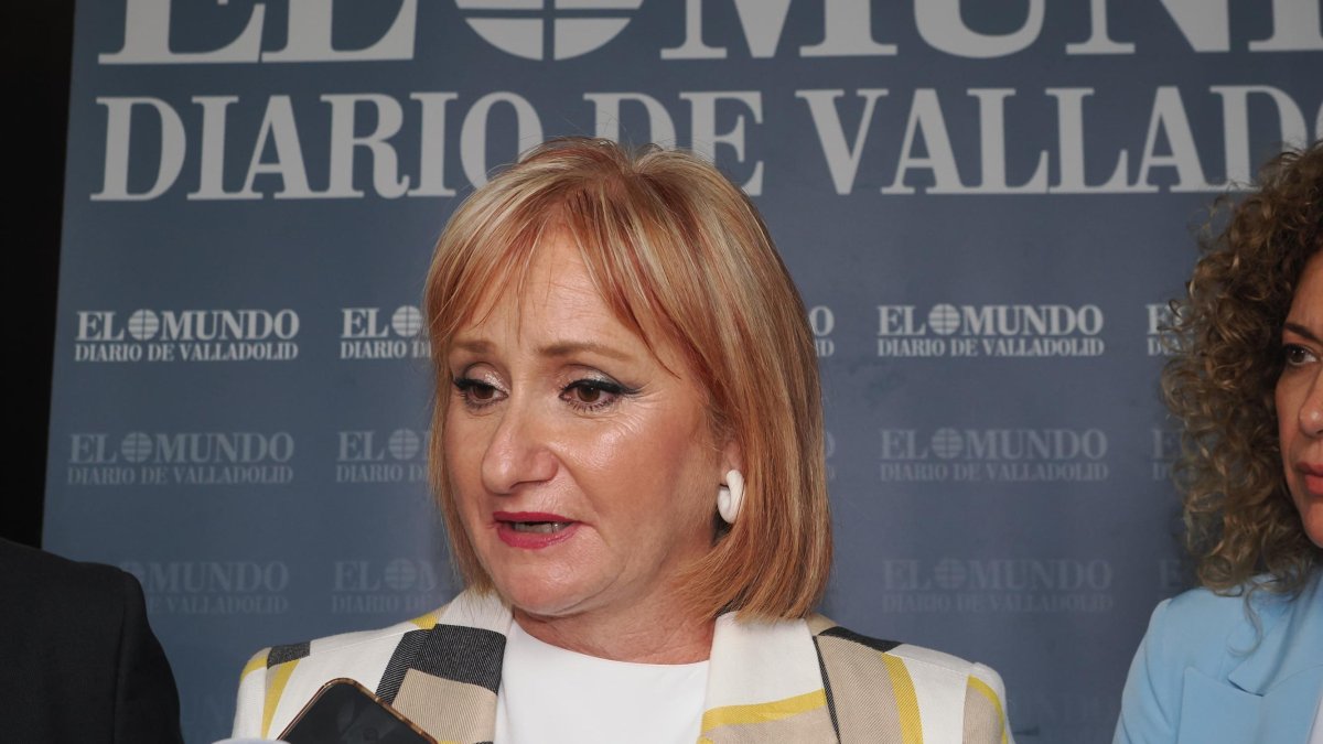 La consejera de Industria, Comercio y Empleo, Leticia García, en el Club de Prensa de El Mundo de Castilla y León