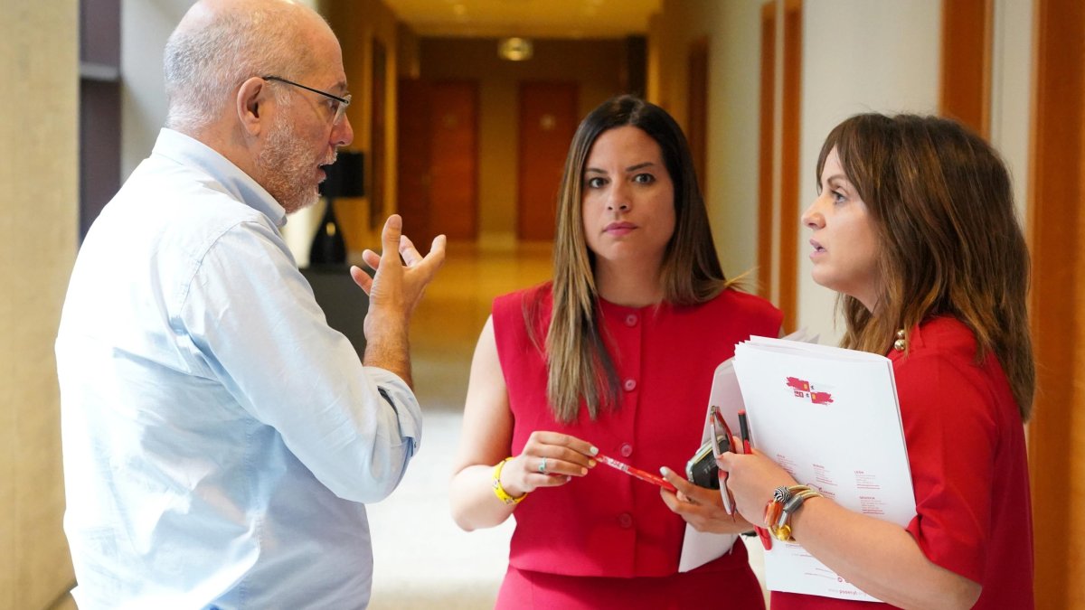 Francisco Igea, Nuria Rubio y Patricia Gómez Urbán en una imagen de archivo.