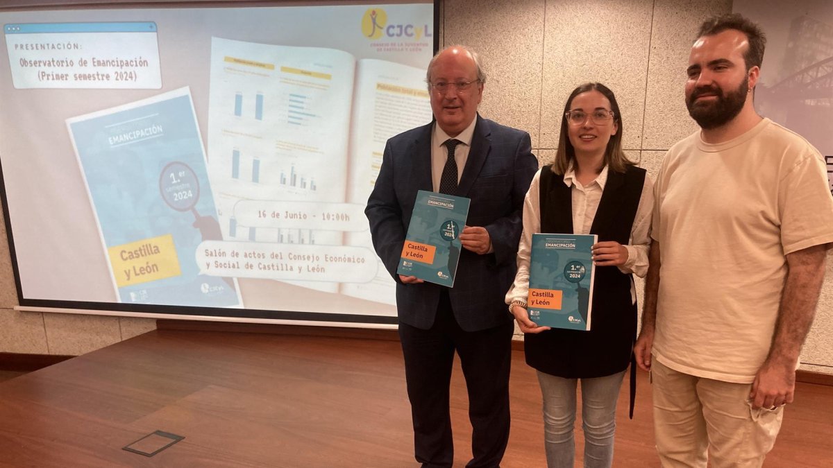 Cabero, Ámez y Muñoz presentan los datos de emancipación de los jóvenes de Castilla y Léon.