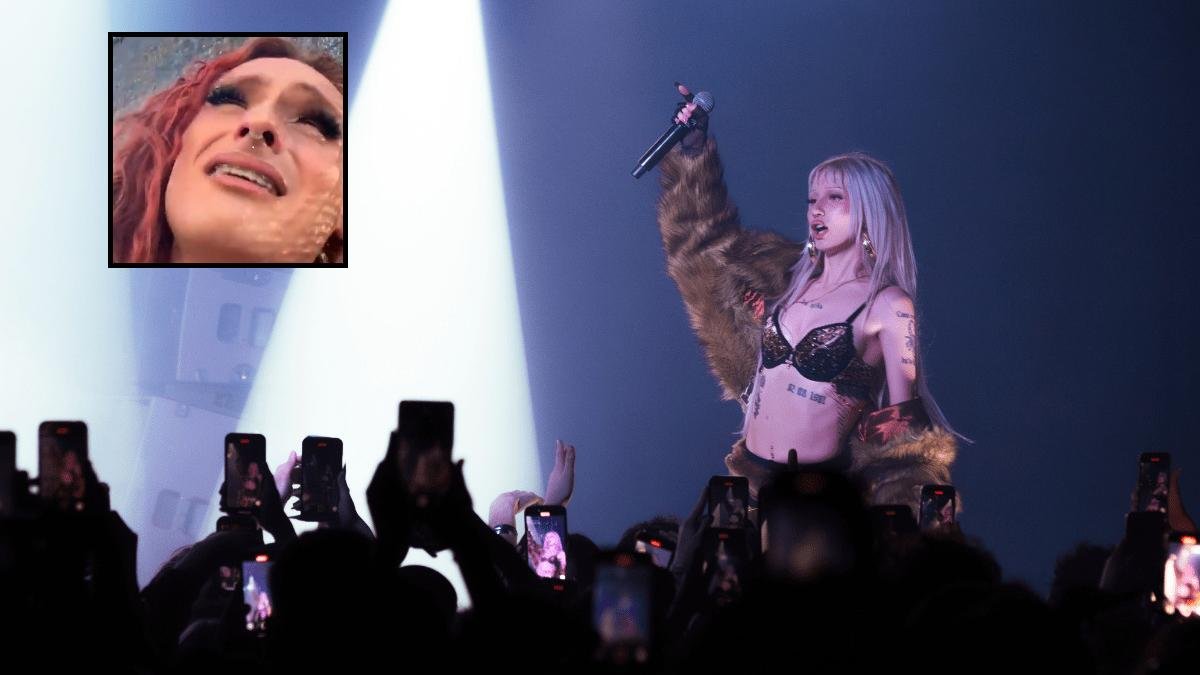 Metrika en un concierto y MarcDa, la bailarina afectada, en una imagen de archivo