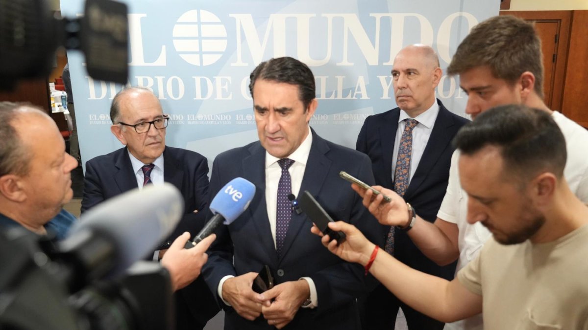 Juan Carlos Suárez-Quiñones, antes de participar en el Club de Prensa de El Mundo de Castilla y León