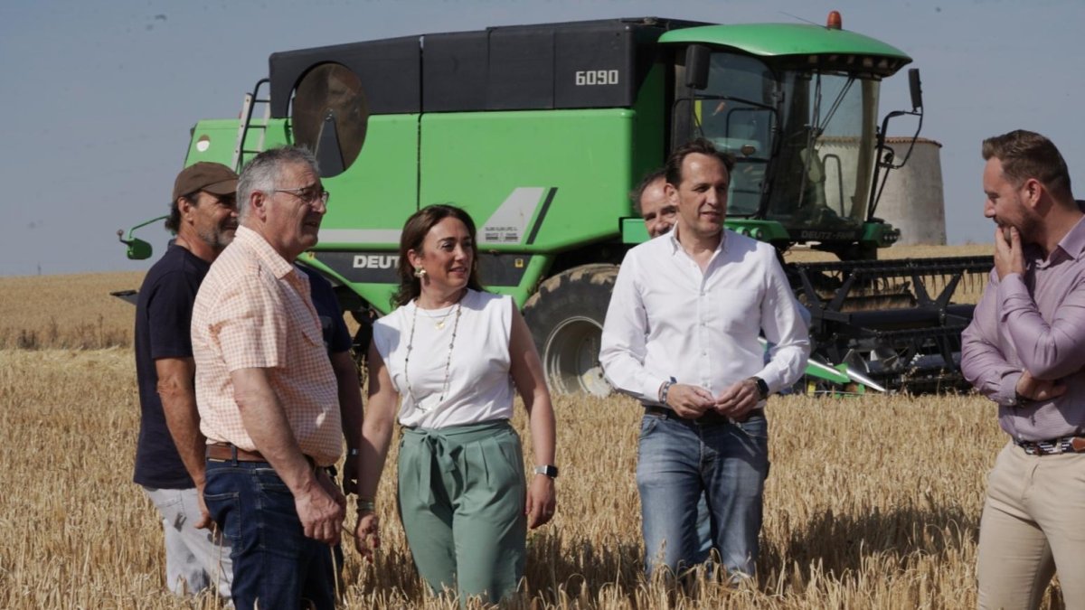 La consejera de Agricultura, Ganadería y Desarrollo Rural, María González Corral, presenta la cosecha de cereales de invierno de la presente campaña 2024-2025