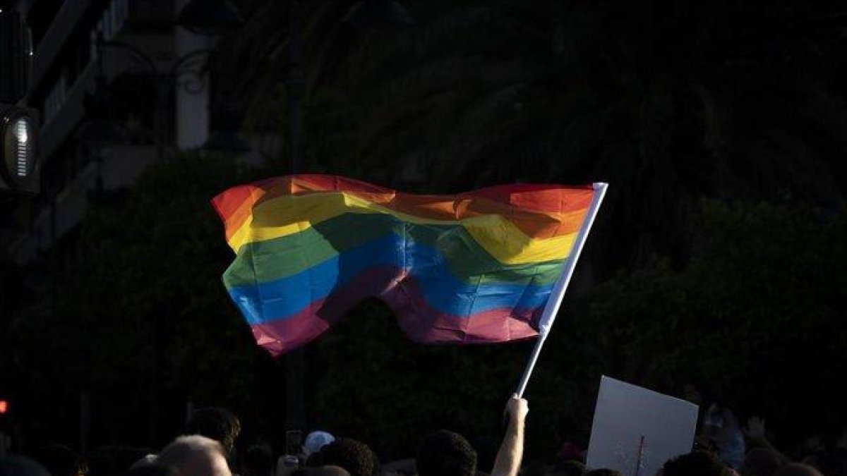 Imagen de archivo de la bandera LGTBI+.