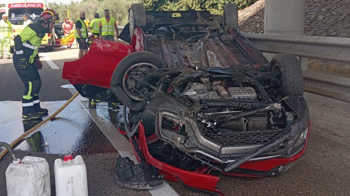 Imagen del accidente en Zamora
