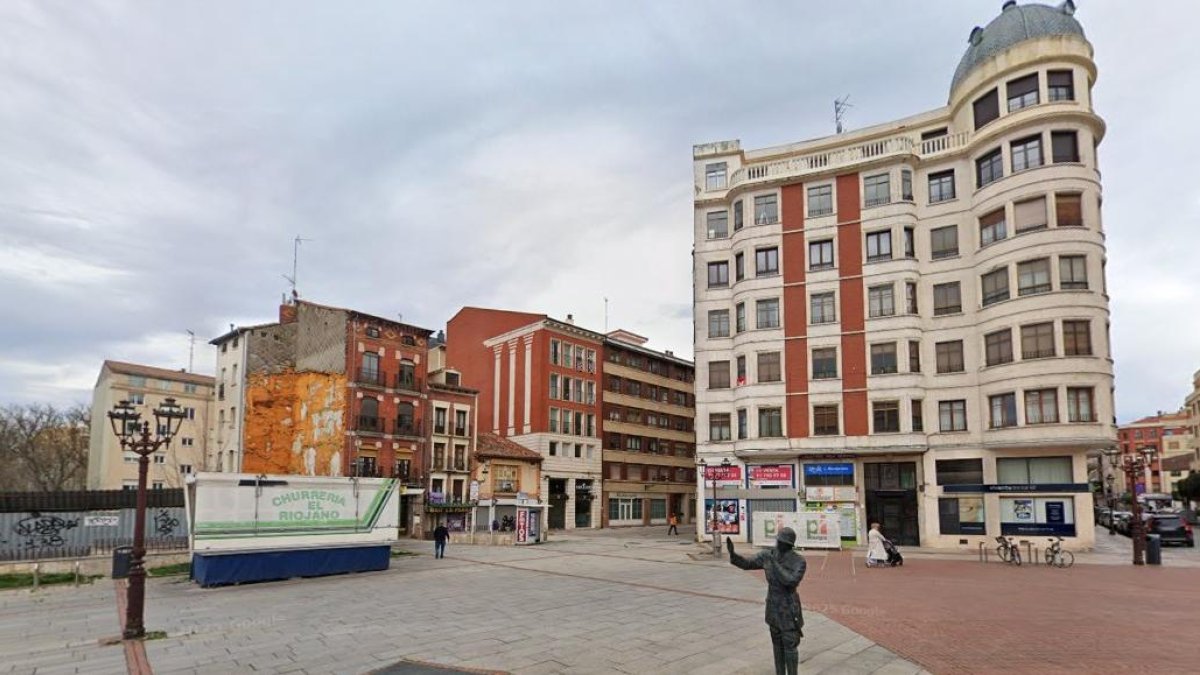 Plaza Vega de Burgos donde se registró la agresión.
