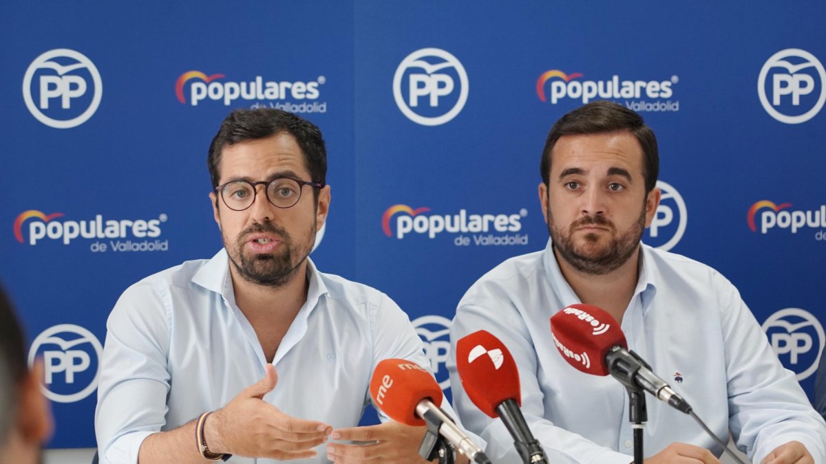 Eduardo Carazo y José Ángel Alonso, donde de los miembros del PPCyL incorporados por Tellado a su equipo.