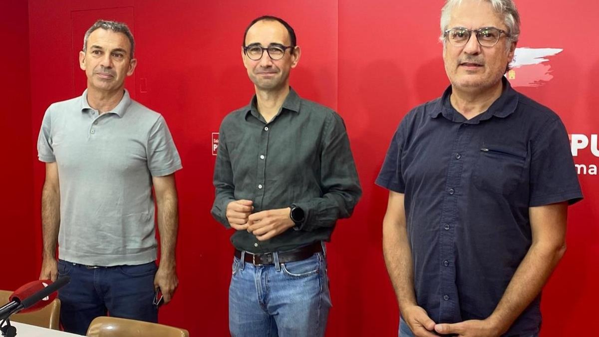 Rueda de prensa del secretario general del PSOE de Salamanca, David Serrada