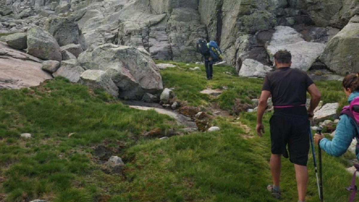 Imagen del rescate en Gredos.