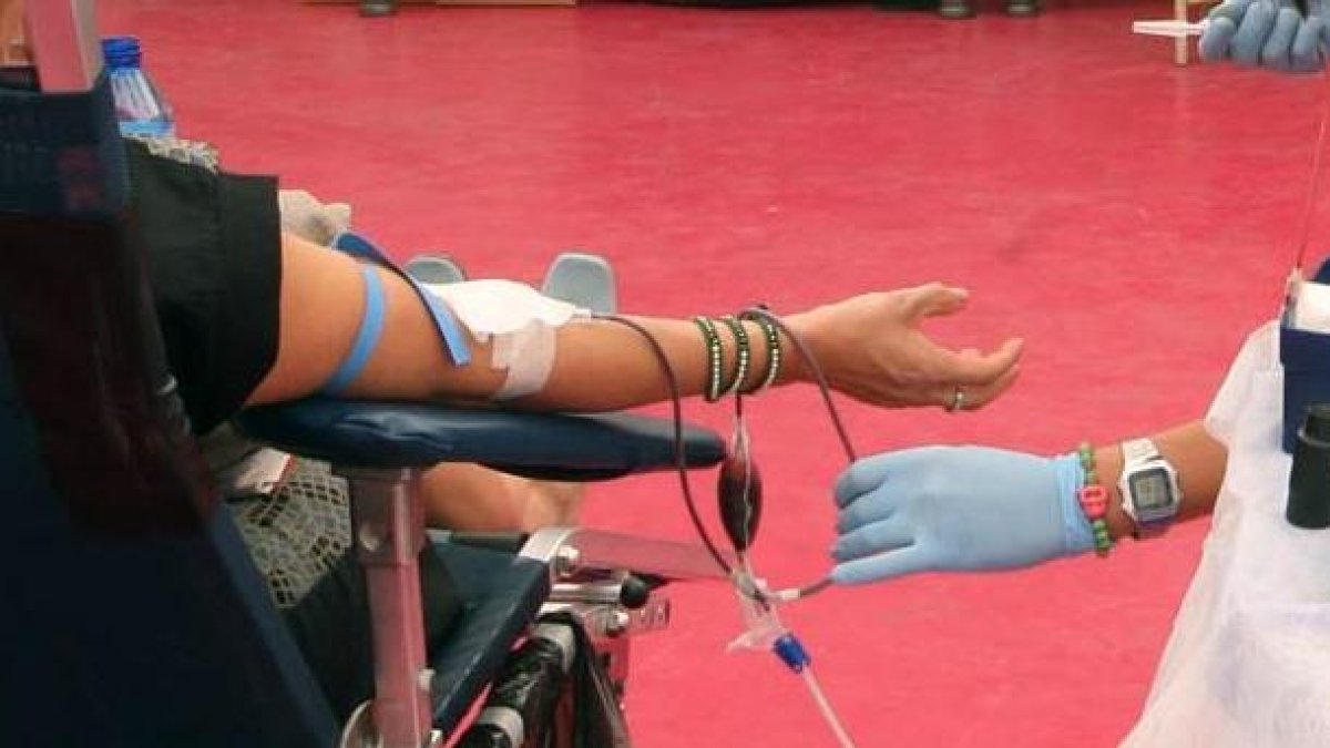 Donaciones de sangre en imagen de archivo