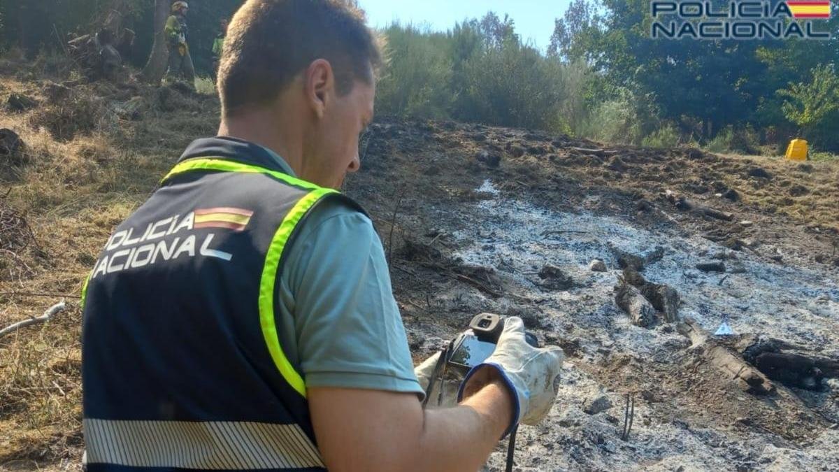 Efectos del incendio en Bouzas
