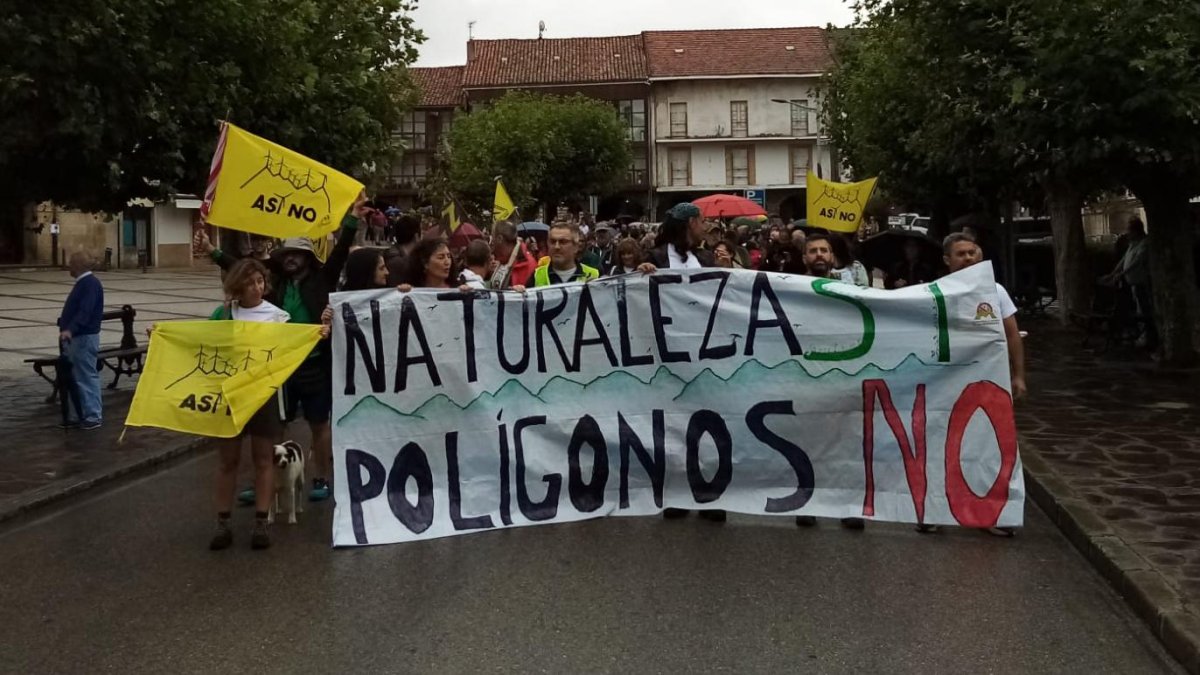 Manifestación y recogida de Alegación en Espinosa de los Monteros (Burgos)