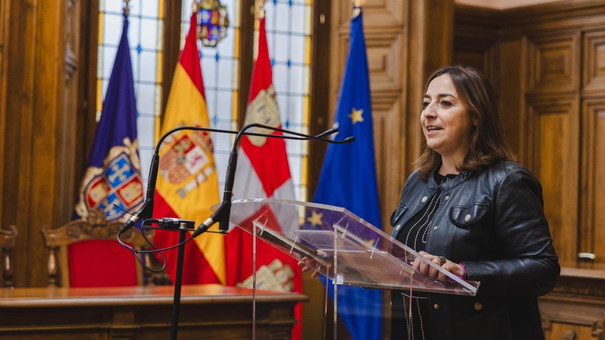 La alcaldesa de Palencia, Miriam Andrés, en una imagen de archivo.