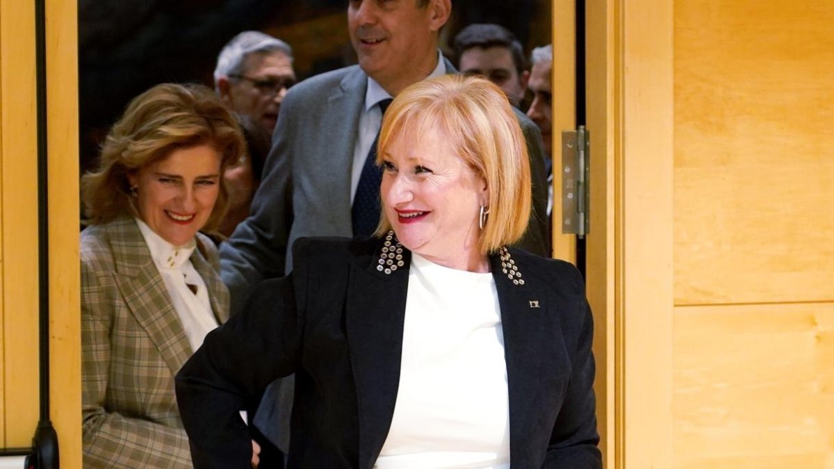 La portavoz del PP en las Cortes, Leticia García, en una imagen de archivo.