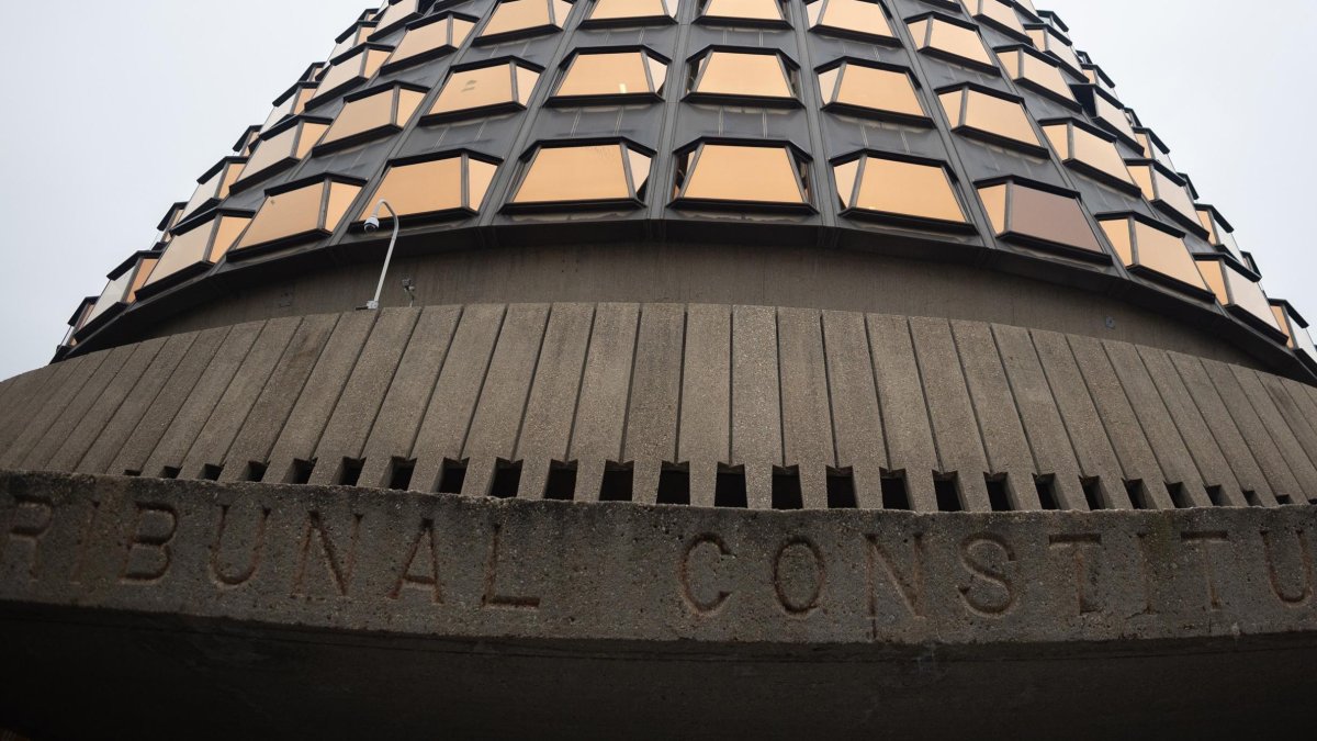 Fachada del Tribunal Constitucional, en Madrid.