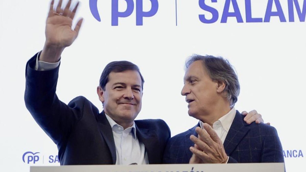 Mañueco clausura la Junta Directiva del Partido Popular de Salamanca, junto a Carbayo.
