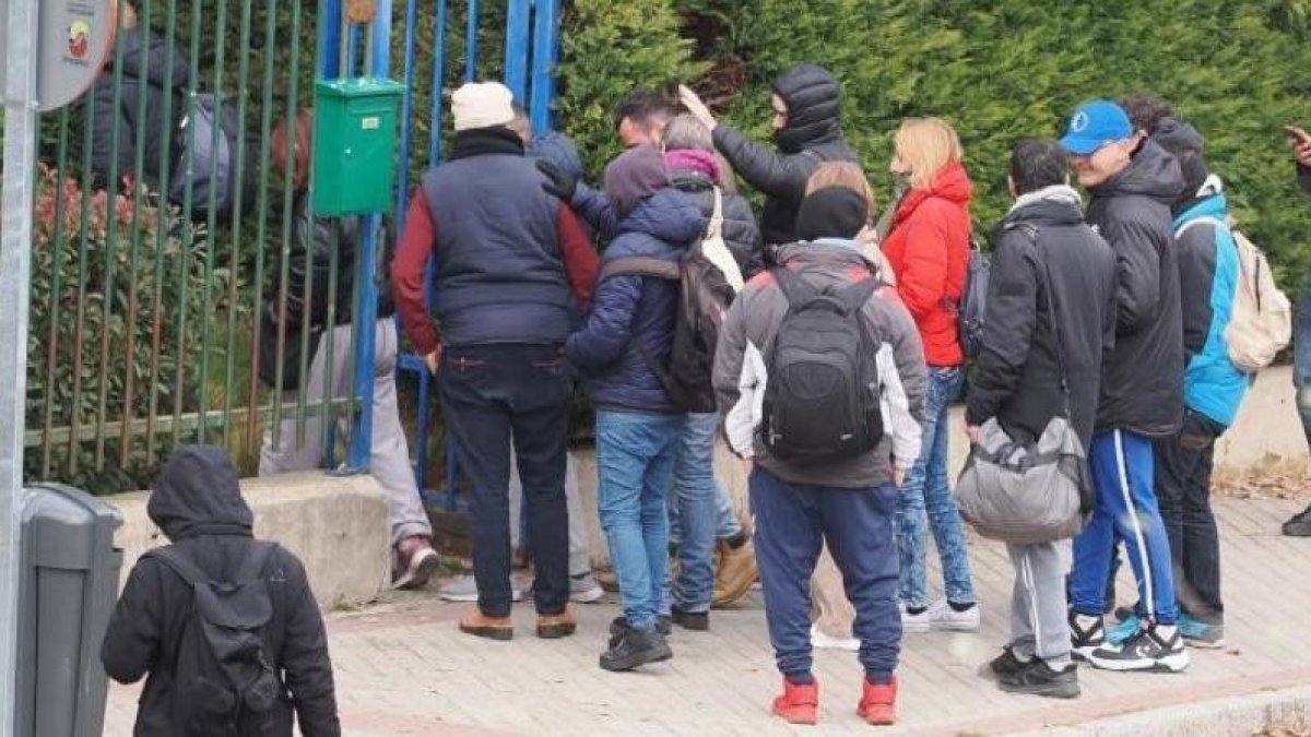 Usuarios del comedor social municipal de Valladolid.