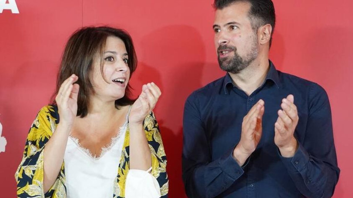 Adriana Lastra y Luis Tudanca, en una imagen de archivo.