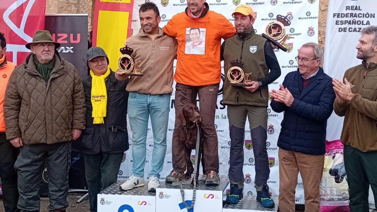 Distintos momentos de la final del campeonato de España de Caza menor con perro