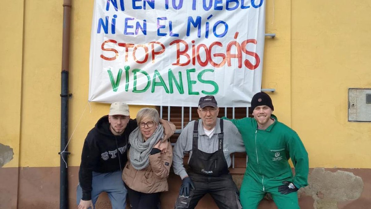 Vecinos de Vidanes y su entorno (Cistierna, León) crean la asociación Eslavida para luchar contra la instalación de una planta de biogás.