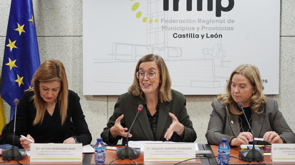 La presidenta de la FRMyP, Ángeles Armisén, preside la reunión de la Comisión Ejecutiva y del Consejo Regional de la FRMPCyL.