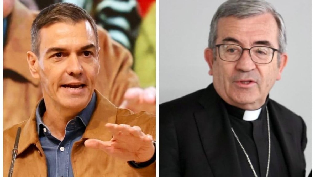 Pedro Sánchez y Luis Argüello en sendas imágenes de archivo