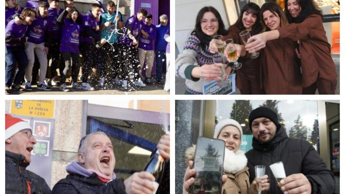 Celebración por la Lotería de Navidad 2025