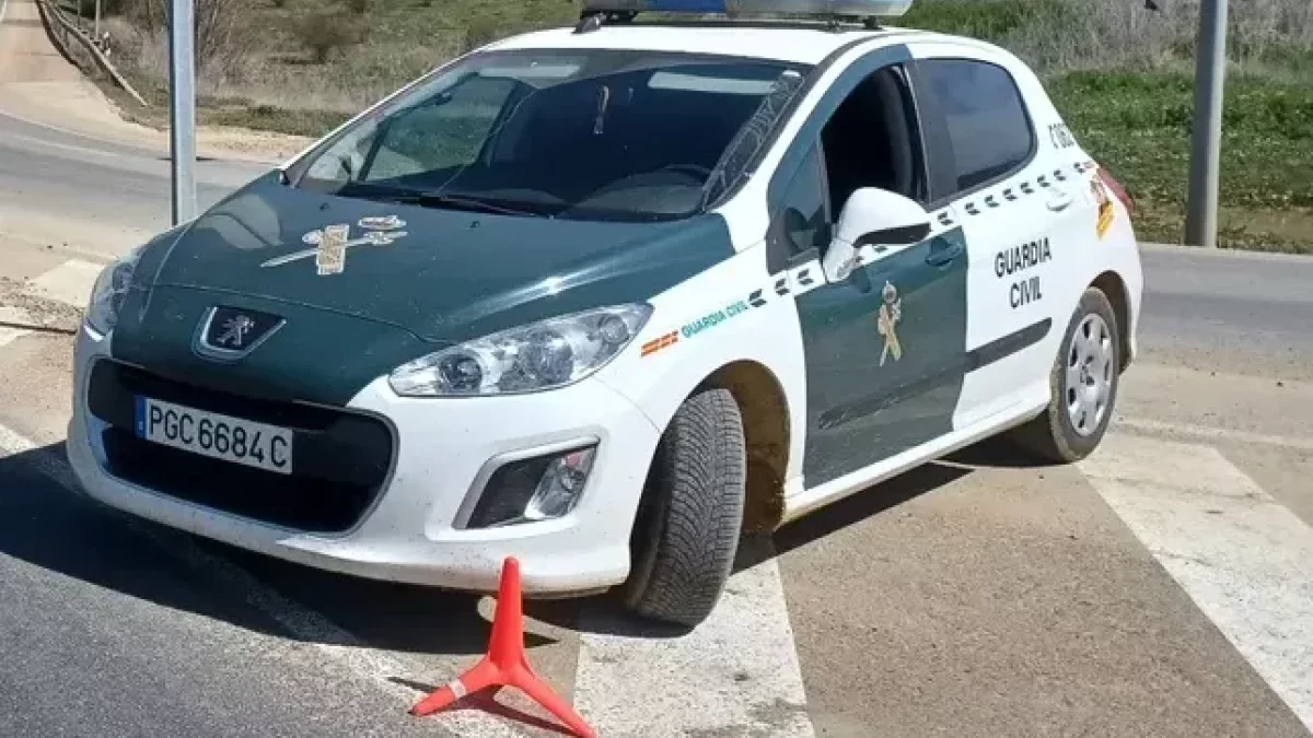 Los Agentes de la Guardia Civil de Palencia en Fuentes de Valdepero.