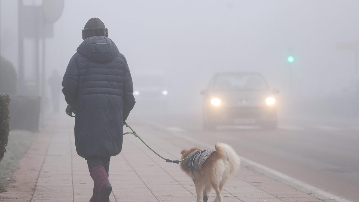 Intensa niebla en la comarca de Ciudad Rodrigo (Salamanca)