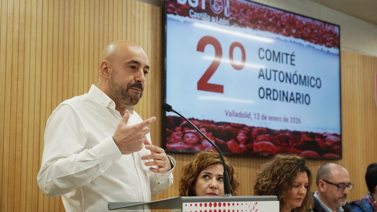 El secretario general de UGTCyL, Óscar Lobo, preside el comité autonómico