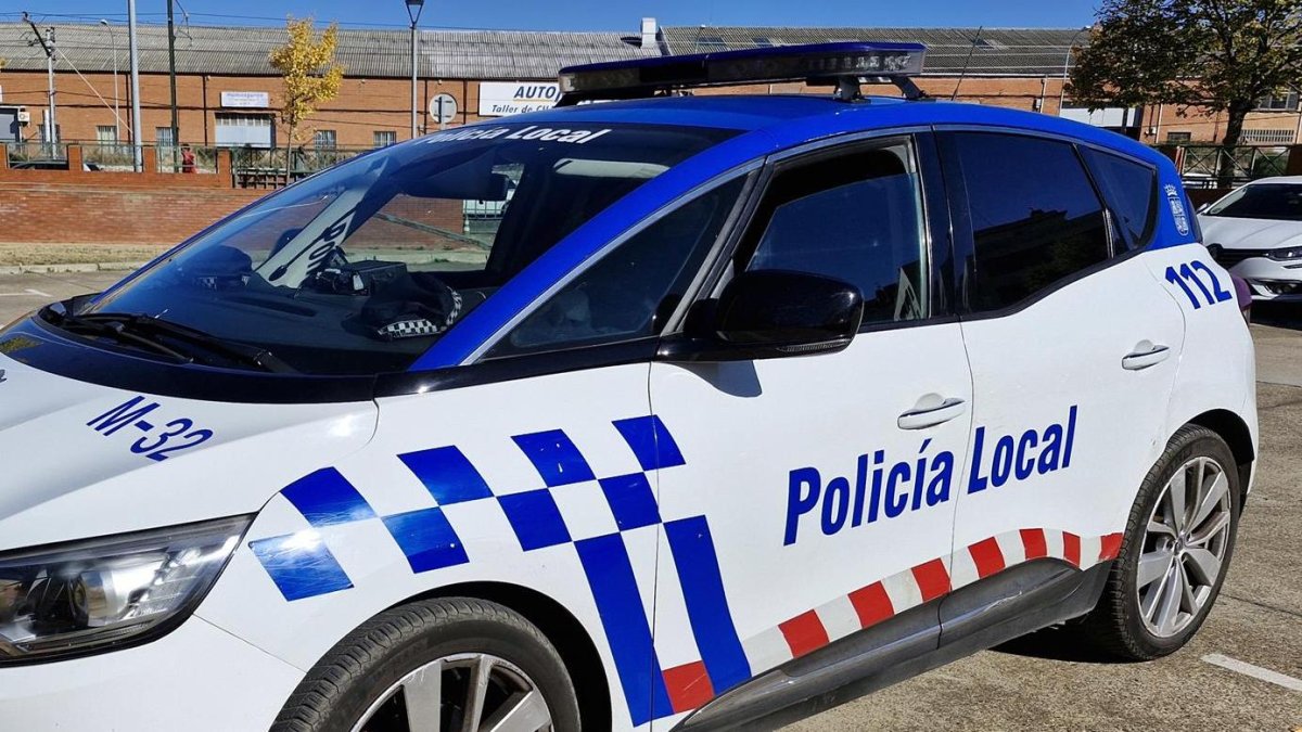 Vehículo de la Policía Local de Palencia.
-