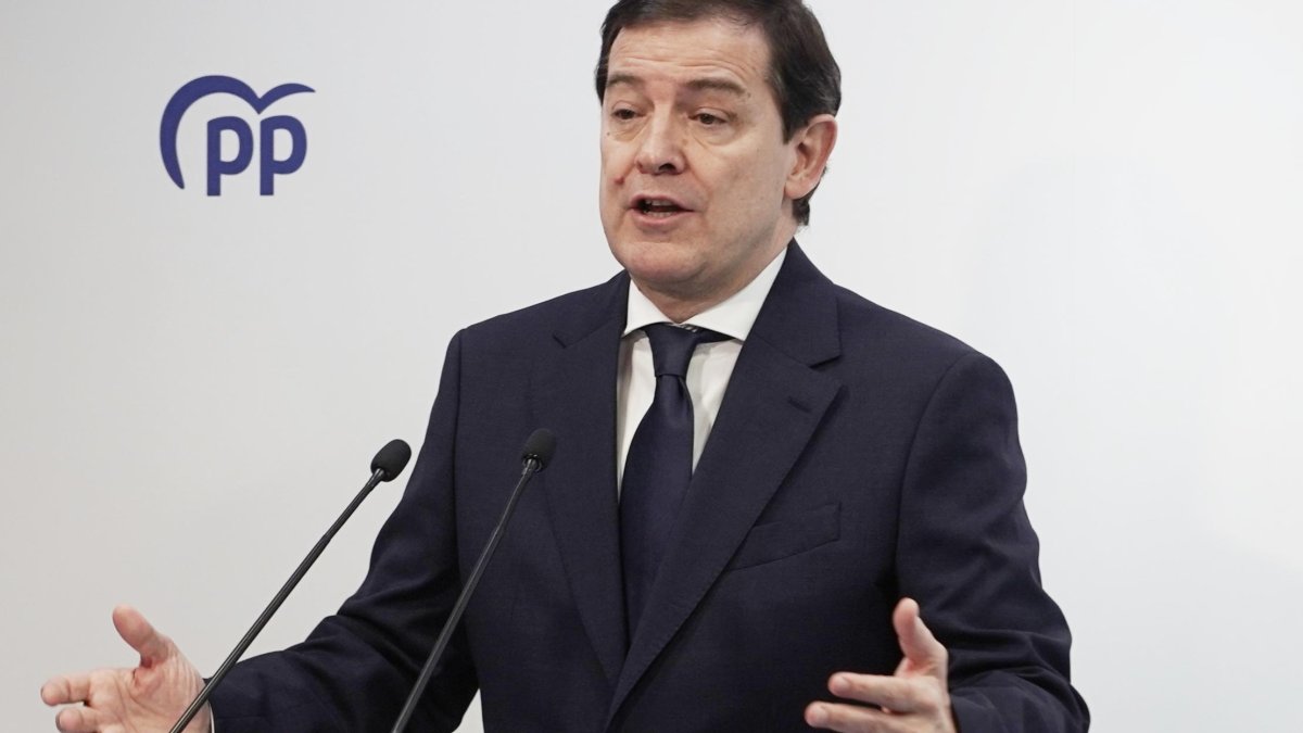El presidente del Partido Popular de Castilla y León, Alfonso Fernández Mañueco, en una imagen de archivo.