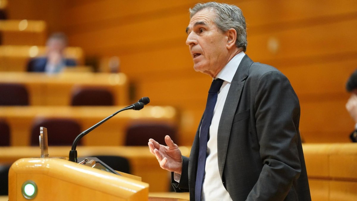 Juan José Sanz Vitorio, en el Senado.