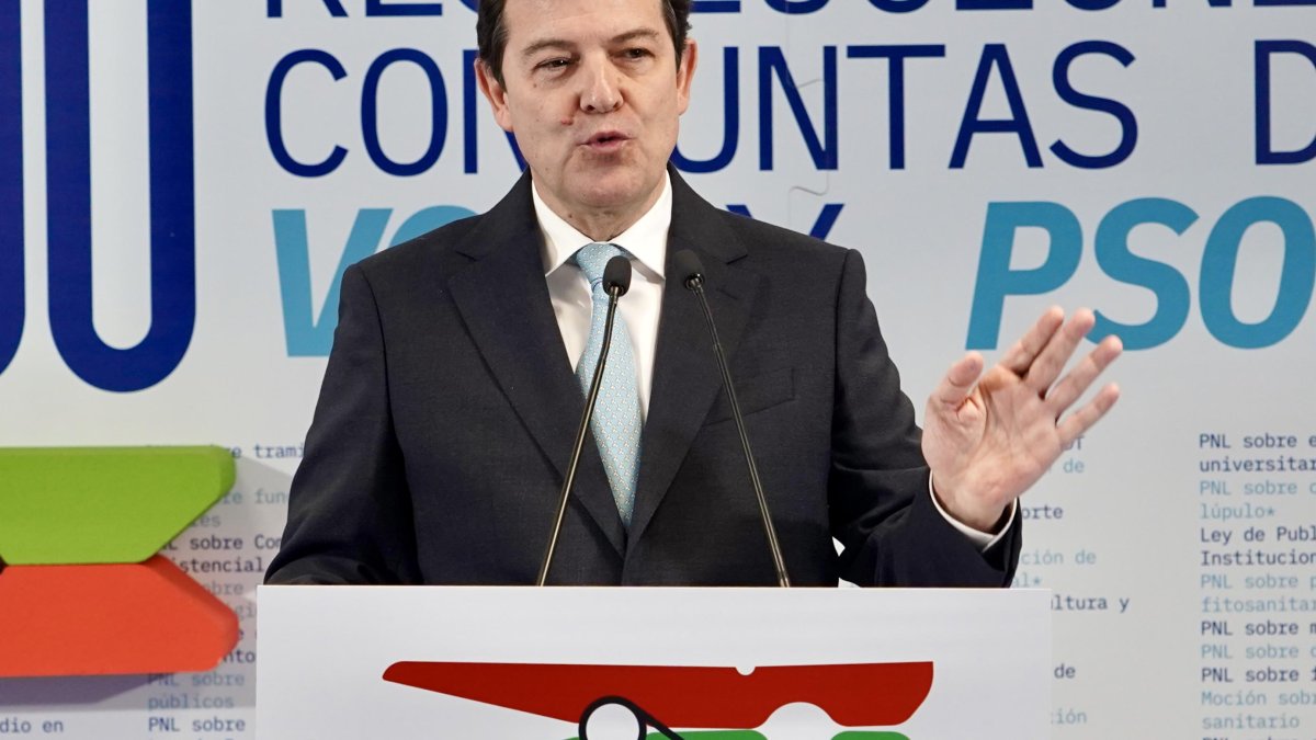 El presidente del PP de Castilla y León y candidato a la reelección al frente de la Junta, Alfonso Fernández Mañueco.