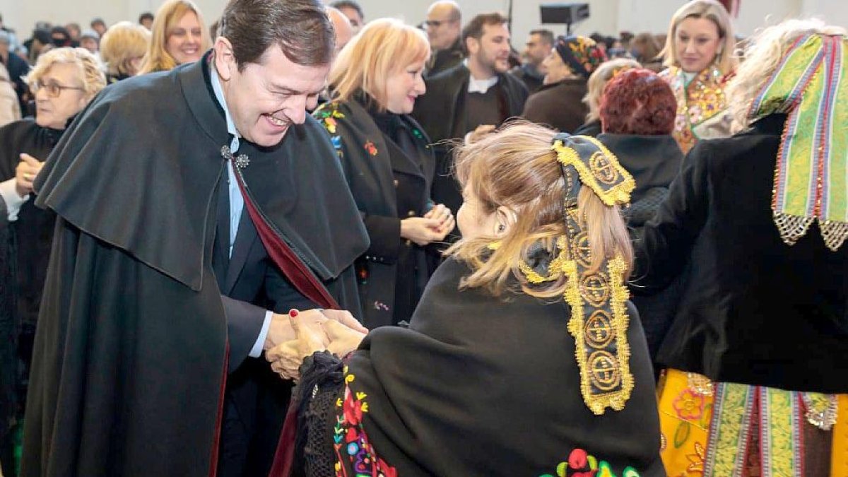 Mañueco, asiste al IX Encuentro Provincial de Águedas de Zamora el pasado 31 de enero.