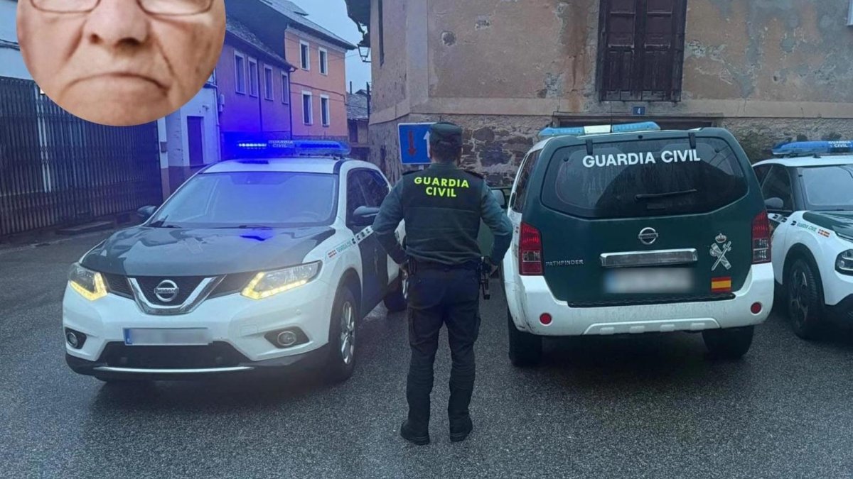 Búsqueda de la Guardia Civil del desaparecido en Noceda del Bierzo y en miniatura imagen de la persona desaparecida