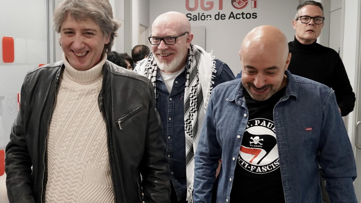 Carlos Martínez y secretario general de UGT en Castilla y León, Óscar Lobo.
