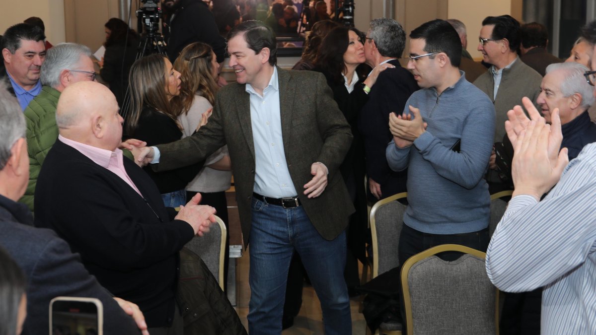 Alfonso Fernández Mañueco clausura en Palencia la junta directiva provincial del PP