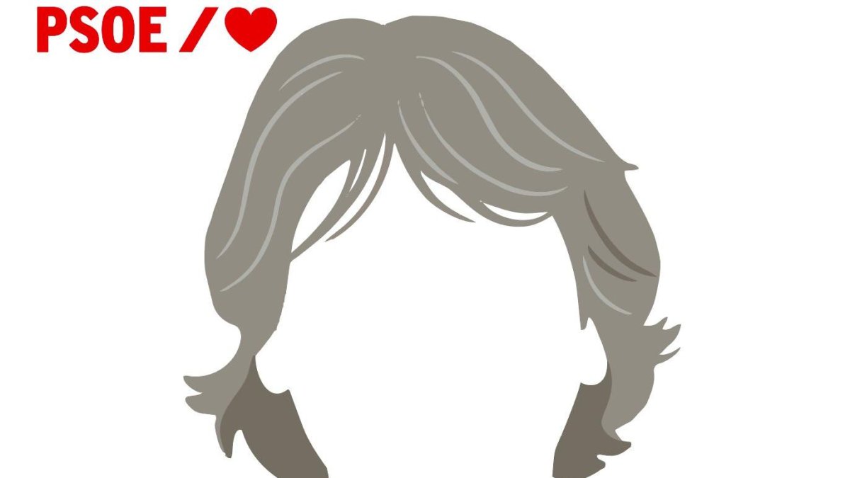 Silueta de Carlos Martínez en el cartel electoral del PSOE de Castilla y León para el 15-M.